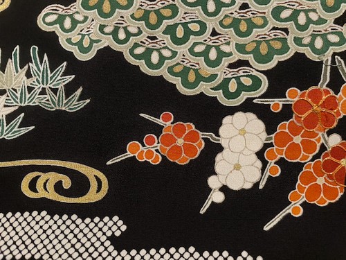 Vintage japanese kimono silk - vintage,