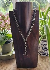 Silver Lariat Necklace Silver