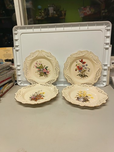 Royal creamware floral - creamware, gift