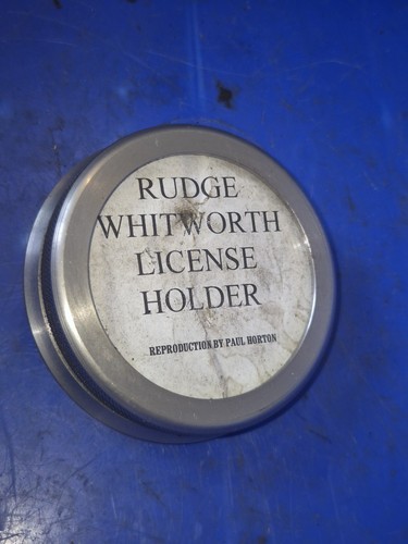 Vintage rudge tax disc - disc, mount