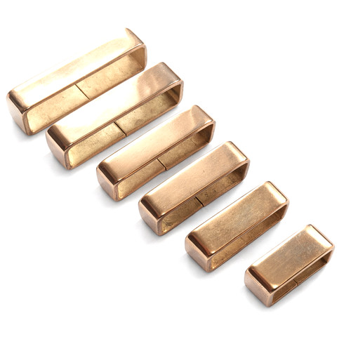 Brass sheet flat belt loops - belt,