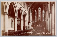 RPPC Interior All Souls Church Leeds c1905 (A33)