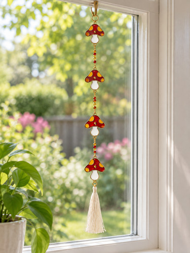 String mushroom suncatchers - of,