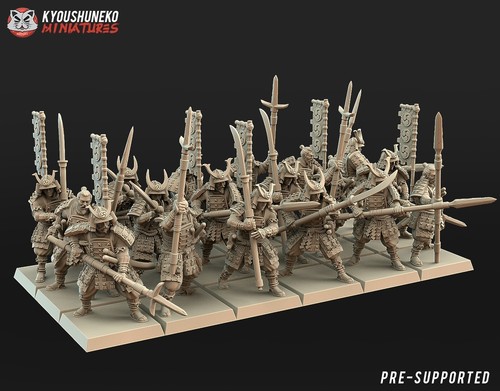 Japanese samurai spearmen - japanese,