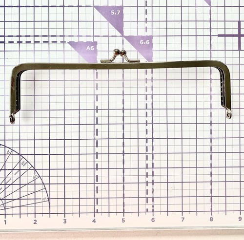 Inch silver purse frame - silver,