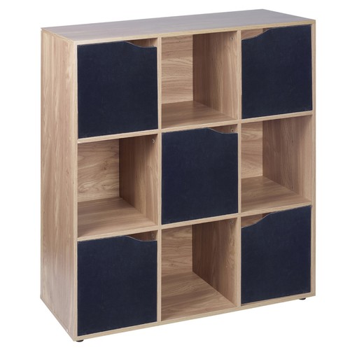 Cube oak wooden bookcase - cube,