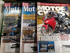 Motorcycle CLASSICS MOTOR Cyclist Magazine Lot  Honda Triumph  Indian  Sportster