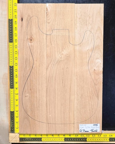 Red alder electric guitar body - alder,