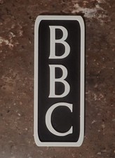 Reproduction Vintage BBC Microphone Stand Flag Call Letters Antique Logo 3D