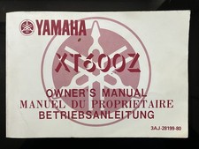 YAMAHA XT600 Z OWNERS MANUAL