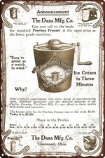  1912 DANA PEERLESS ICE CREAM