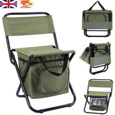 Fishing Tackle Stool with Backpack Seat Bag Camping Hiking Rucksack Chair