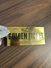 Willy Wonka Golden Ticket 24K