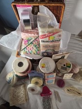 Large Sewing Craft Lot Basket