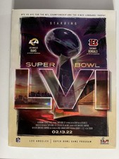 * 2022 NFL SUPER BOWL 56 LVI - OFFICIAL STADIUM PROGRAMME - RAMS v BENGALS *