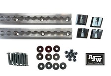 UNWIN low profile Rail (x2) 22" Track Camper Motorhome Van Minibus Seat (Metal)