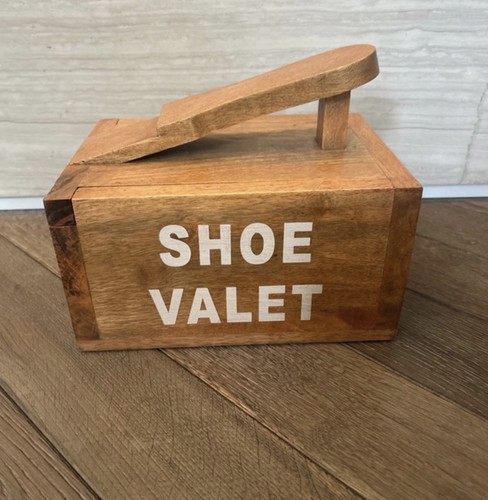 Vintage shoe valet shine - shine, box