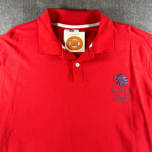 Team mens polo shirt red - team,