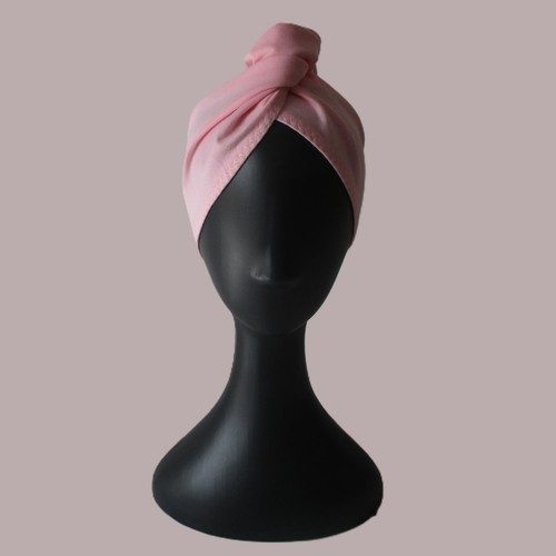 Pink shirt turban towel - turban,
