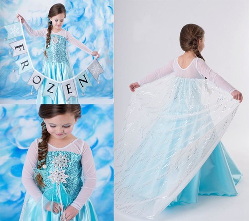 Girls elsa princess costume - girls,
