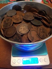 pre decimal uk pennies.