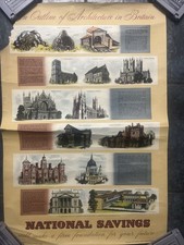 National Savings Architecture Of Britain Poster See Desc 