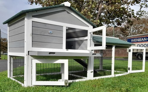 Extra large rabbit hutch with - extra,
