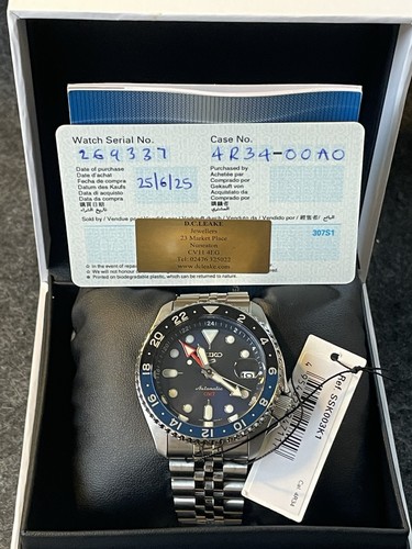 Seiko gmt black blue - 5,