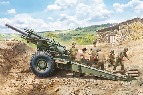 Italeri 155mm gun - 155mm, with