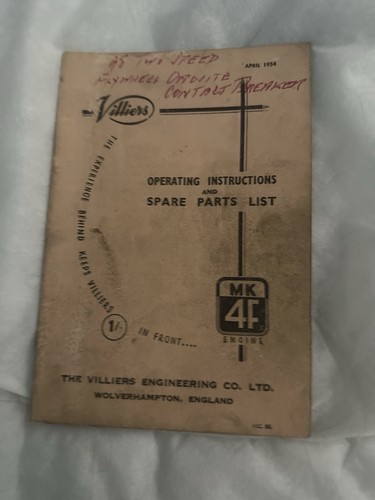 Villiers operating - villiers,