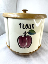Vtg Ceramic Canister Set