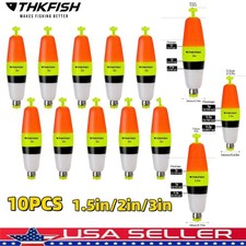 10 Packs Weighted Bobbers for