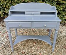 LIGHTLY DISTRESSED SOLID PINE DUCAL DRESSING TABLE IN PLUMMET FARROW AND BALL 