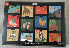 Brand New In Box FAT FACE Men's Twelve Days Of Socks -12 pairs (UK 6-11)