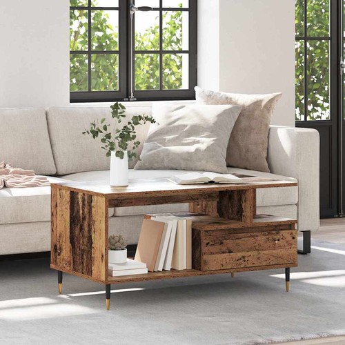 Smoked oak coffee table - coffee,