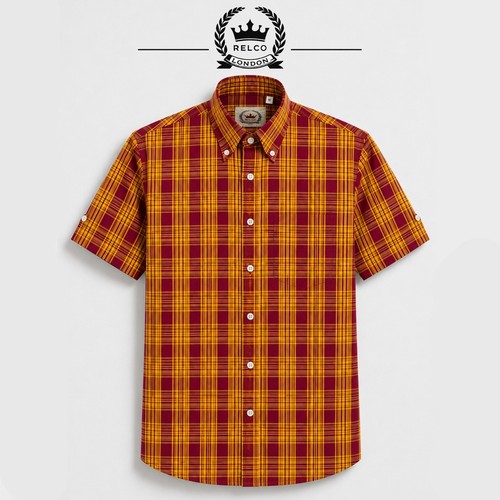 Relco oxblood check shirt - relco,