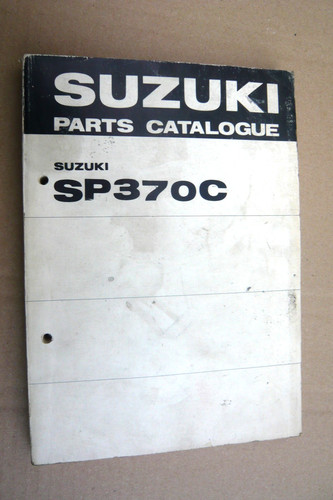 Suzuki sp370 parts catalogue - suzuki,