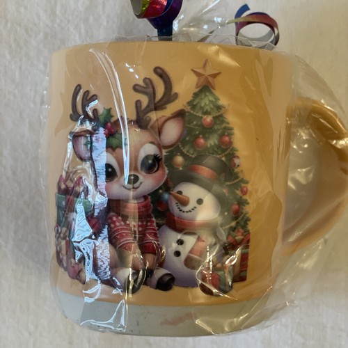 Vtg reindeer christmas - christmas, snowman