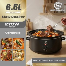 SUPERLEX 270W Oval Slow Cooker