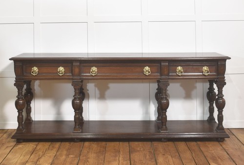 Jacobean style oak dresser - jacobean,