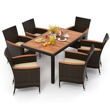 COSTWAY 7 Pieces Patio Wicker