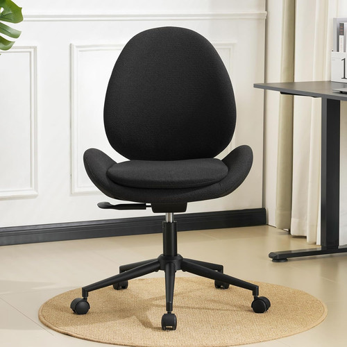 Chenille armless desk chair - chenille,