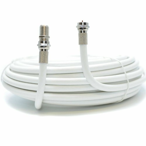 10m white rg6 satellite coax - rg6,