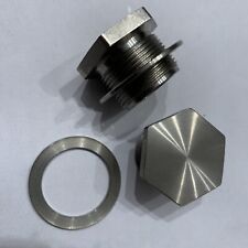 BSA Bantam Heavy Fork Top Plugs & Washers Stainless Steel.      OS/134