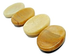 Yellow Jade Worry Stone Thumb
