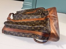 Louis Vuitton LV Logo Vintage Bucket Bag Brown Leather