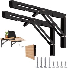 Folding Shelf Brackets, 2 Pcs