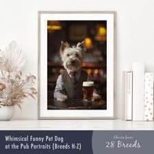 Smartly Dressed Dog at the Pub