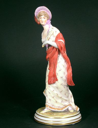 Meissen art nouveau figure - meissen,