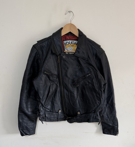 Tough leather black vintage - tough,